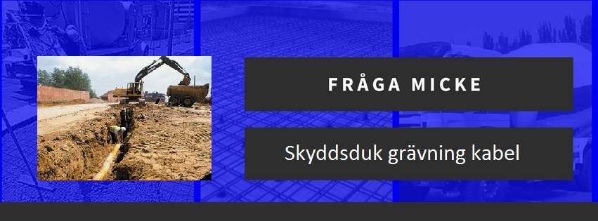 Uppmärkning för kabel/slang i mark?