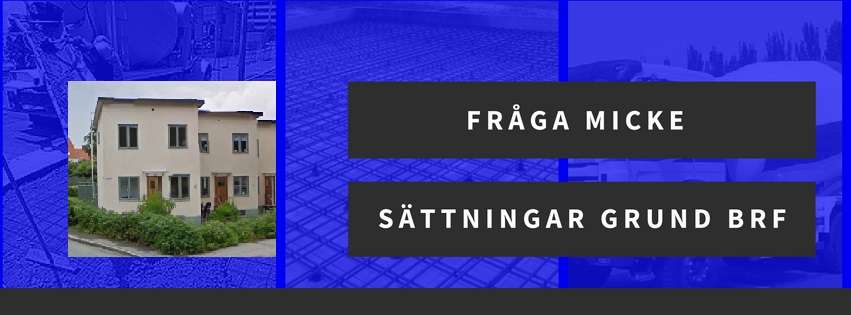 Sättningar i husgrund på bostadsrättsförening
