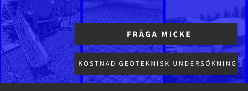 Geoteknisk undersökning av tomt