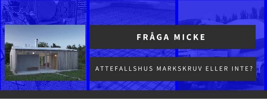 Attefallshus på markskruv