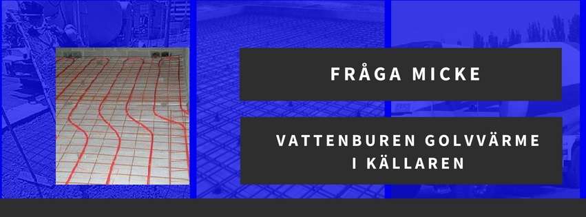 Installera vattenburen golvvärme i källaren