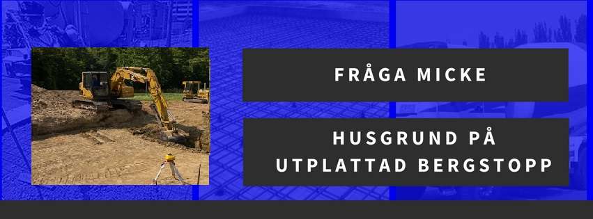 husgrund på utplattad bergstopp