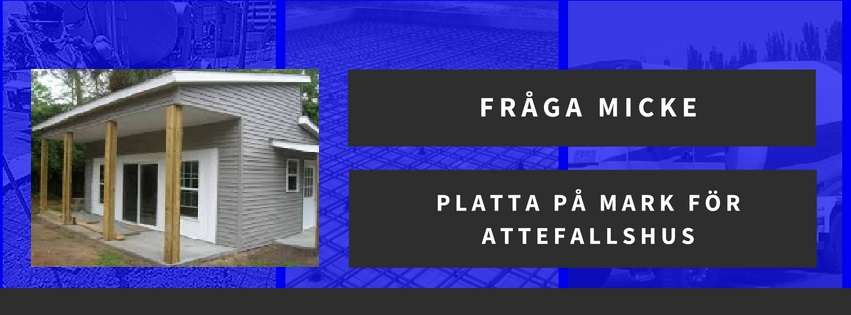 Platta på mark för Attefallshus