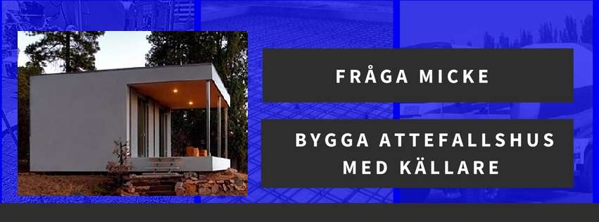 Bygga attefallshus med källare på tomt med svacka