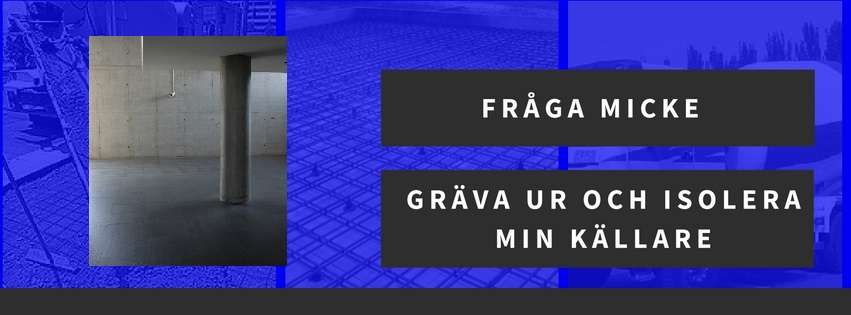 Gräva ur och isolera min källare