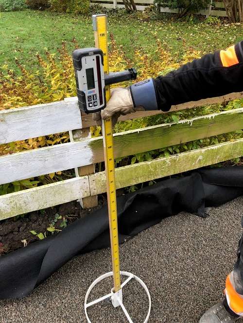 laserverktyg för att mäta höjder